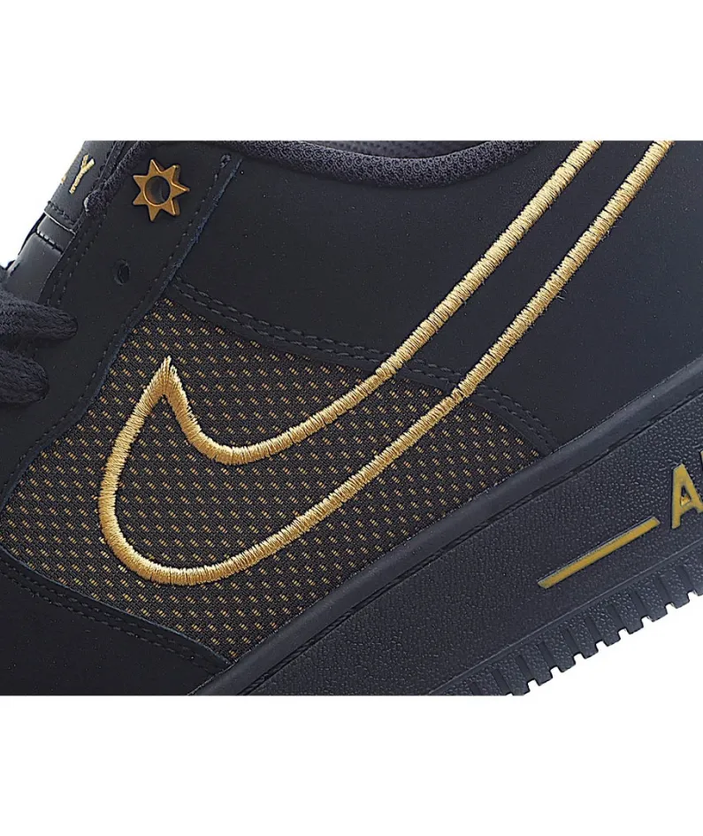 Nike Air Force 1 Black Gold