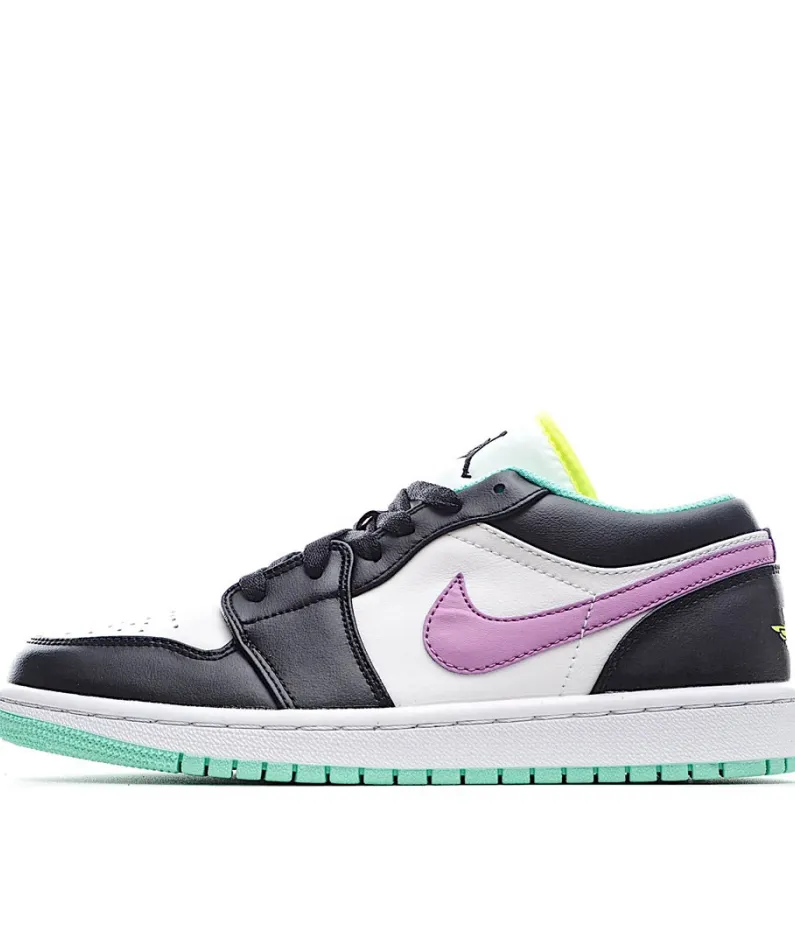 Air Jordan 1 Low GS 'White Violet Shock'