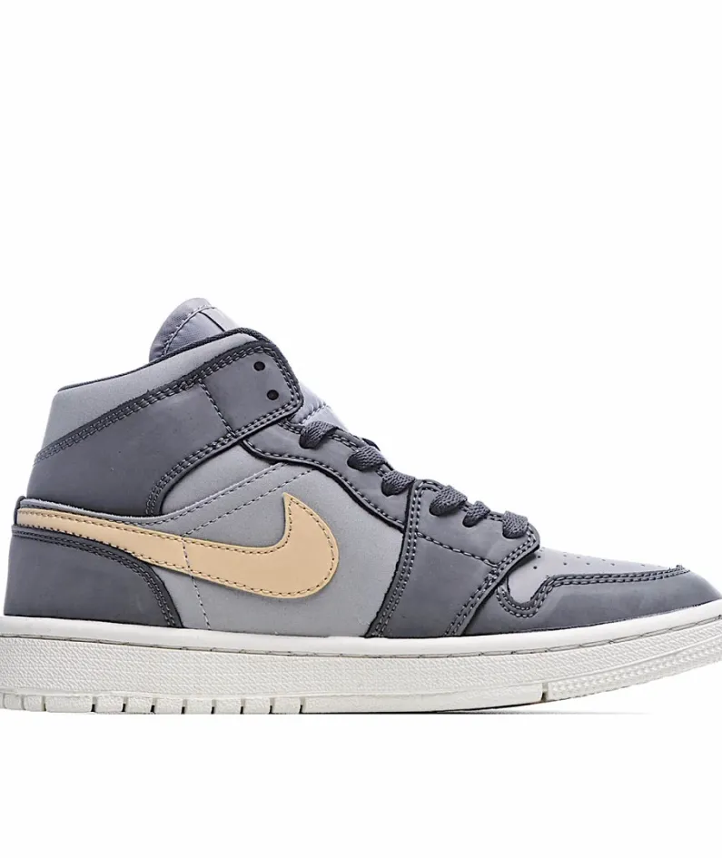 Wmns Air Jordan 1 Mid 'Iron Grey Onyx'