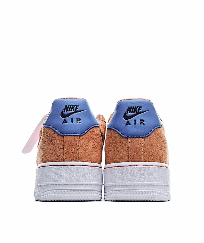 Nike Air Force 1 Low-Top Sneakers Off-White Orange Fog