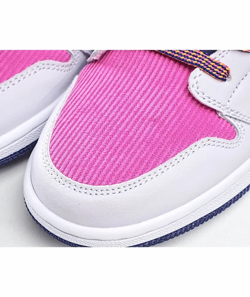 Air Jordan 1 Low GS 'Fire Pink Hyper Crimson'