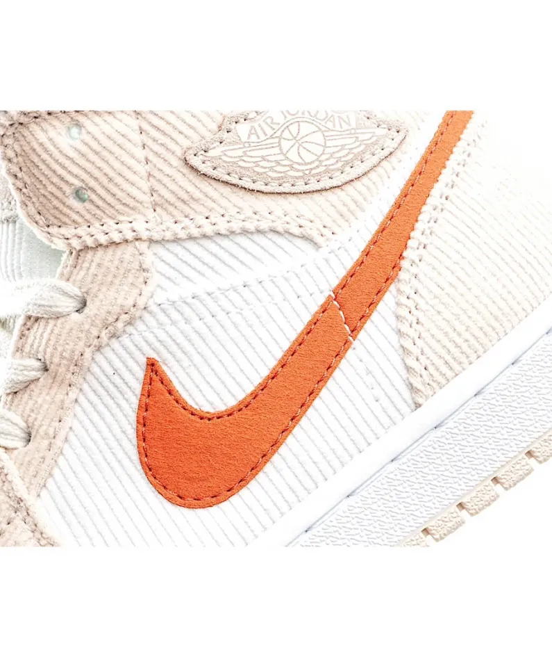 Air Jordan 1 MiD White Pink Orange