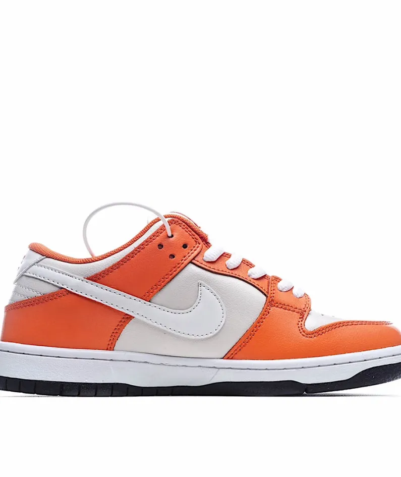 Nike SB Dunk Low White and Orange