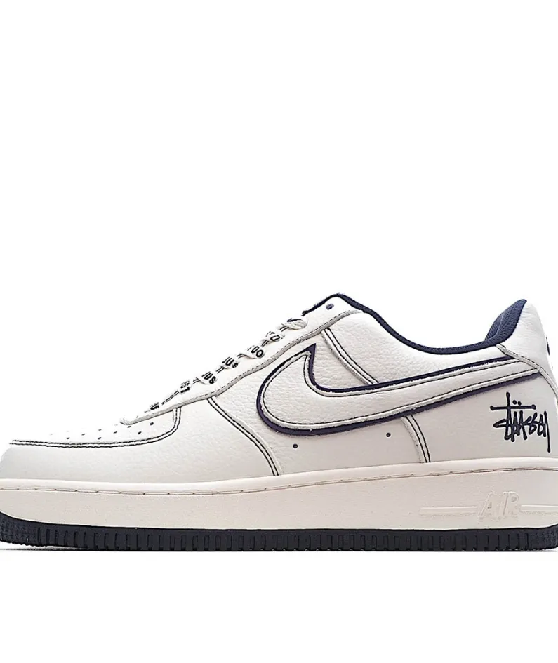Stussy x Nike Air Force 1 Low Low-Top Sneakers
