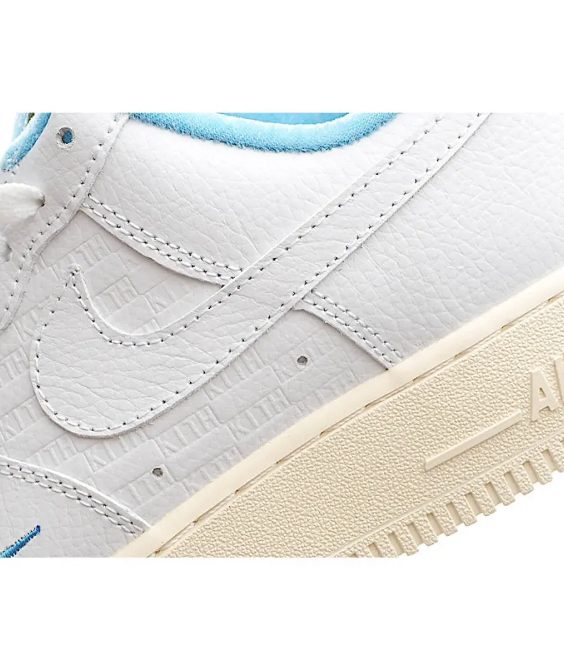 KITH Nike Air Force 107 Sneakers White Blue KITH Nike Air Force 107 Sneakers White Blue