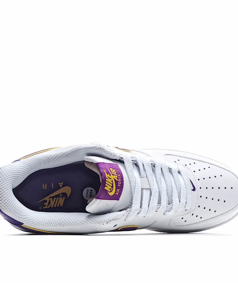 Nike Air Force 107 Low Purple Gold Low Top