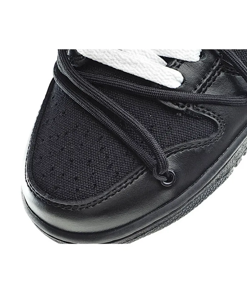Nike 0ff-White x Nike Dunk Low Black Silver Purple