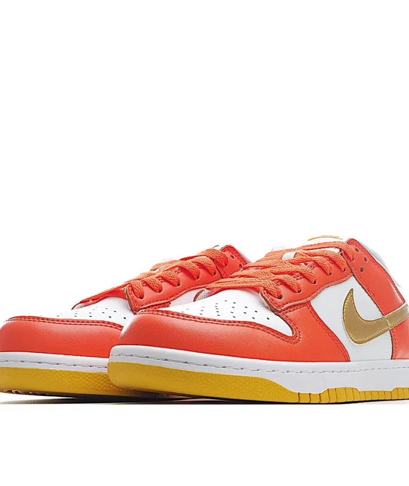 Nike Dunk Low "Golden Orange" Platinum Orange Sneakers