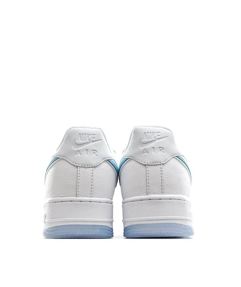 Nike Air Force 1 Sneakers White and Blue 3M Reflective