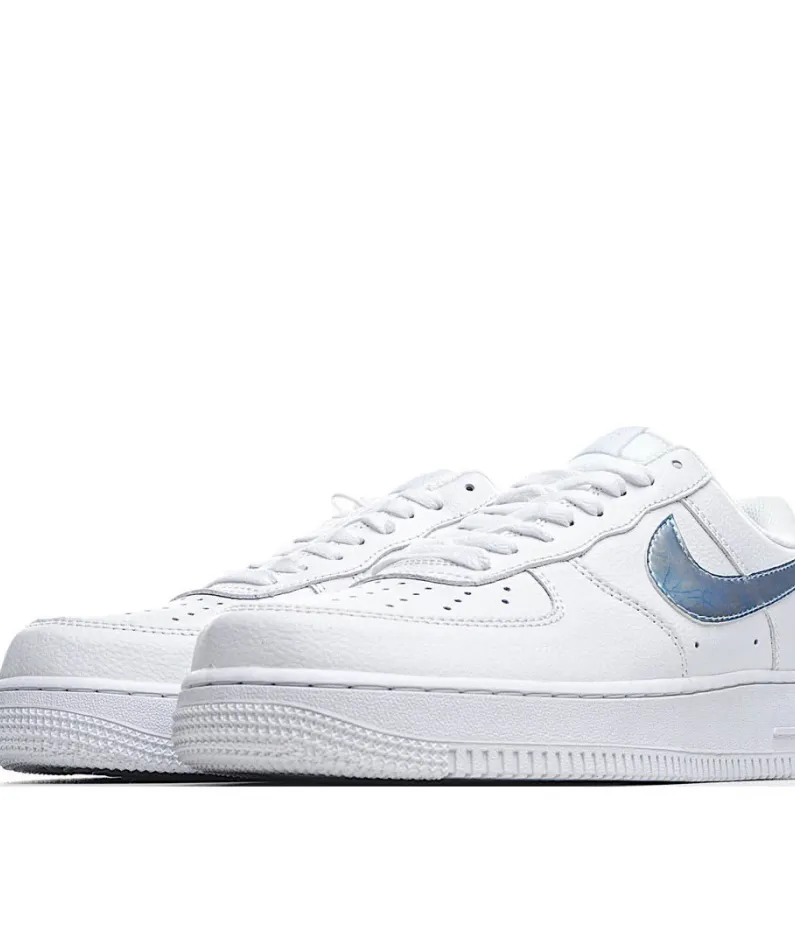 Nike Air Force1 LOW07 Trainers in White blue    蓝 