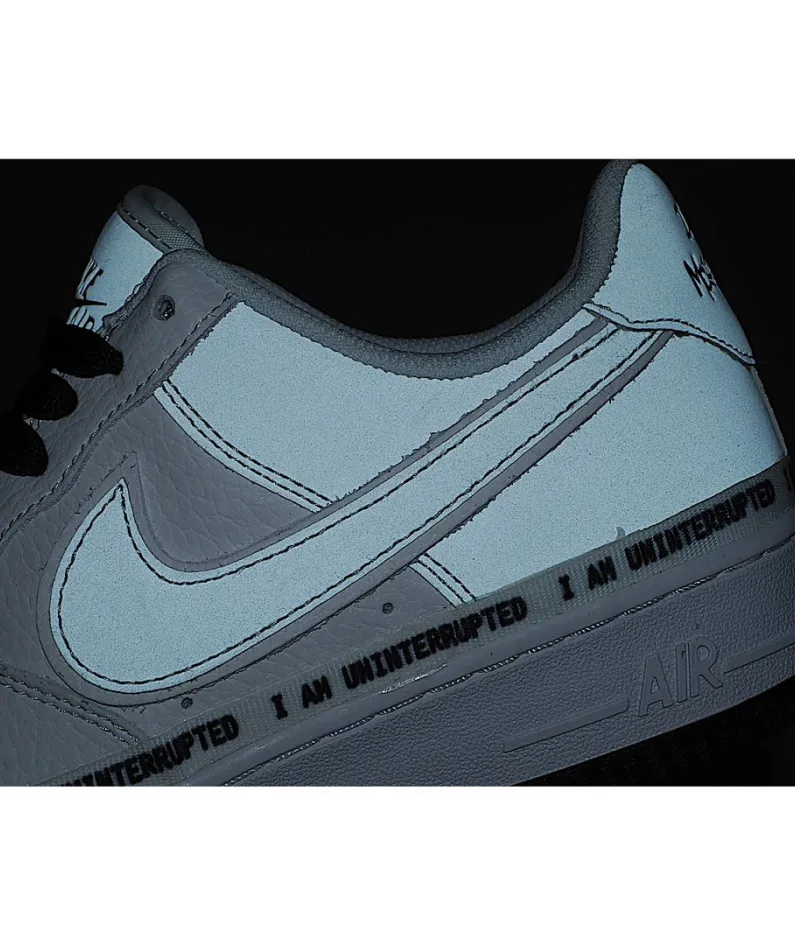 NikeUninterruptedNike Air Force 1" White Chalkboard Sneakers