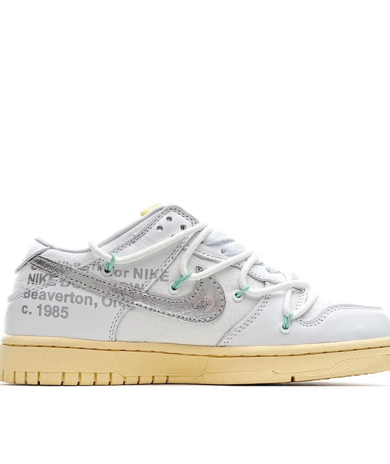 Nike 0ff-White x Nike Dunk Low "01 of 50" OW White Silver