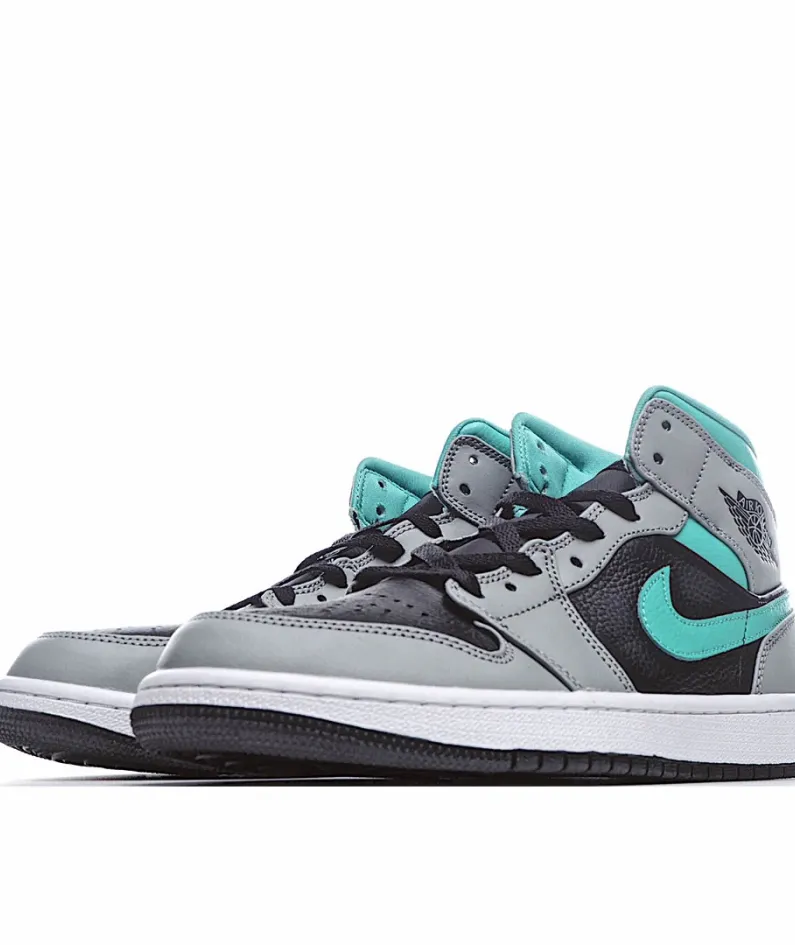 Air Jordan 1 Mid 'Grey Aqua'