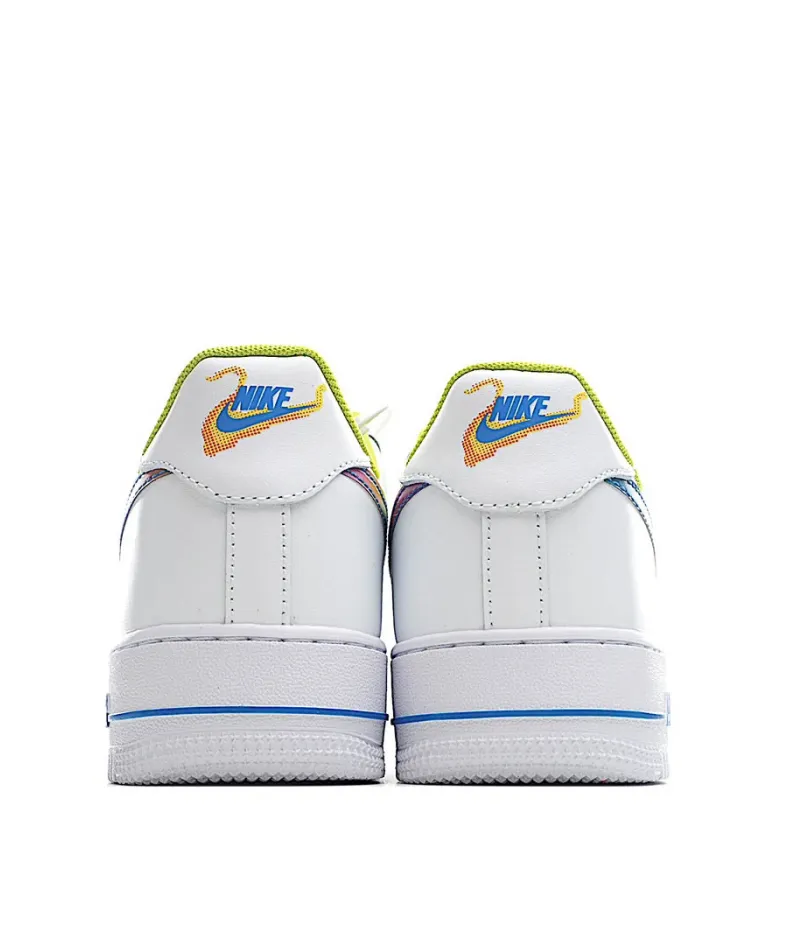 Nike Air Force 1 White Green Blue