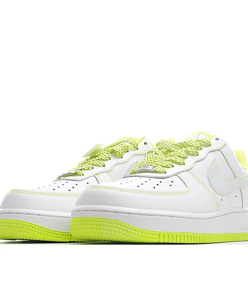 Nike Air Force 107 Low 3M Reflective Lime Yellow Low Top