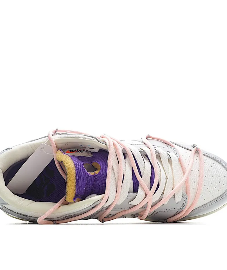 Nike SB Dunk OFF-WHITE Grey Pink Purple