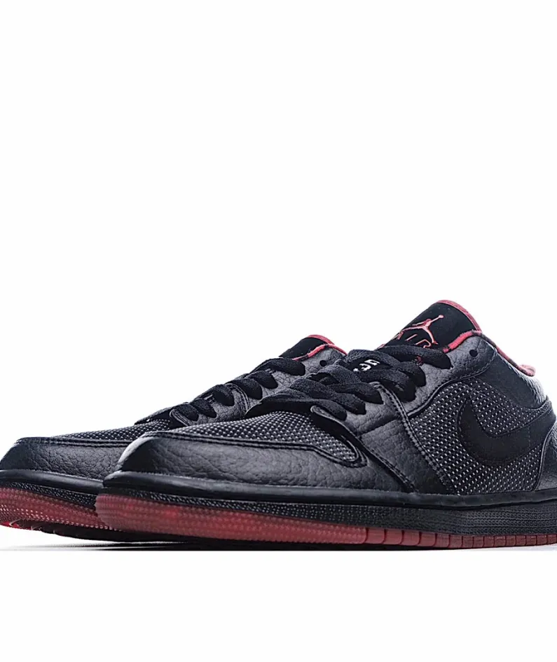 Air Jordan 1 Retro Low 'Black Silver Red'