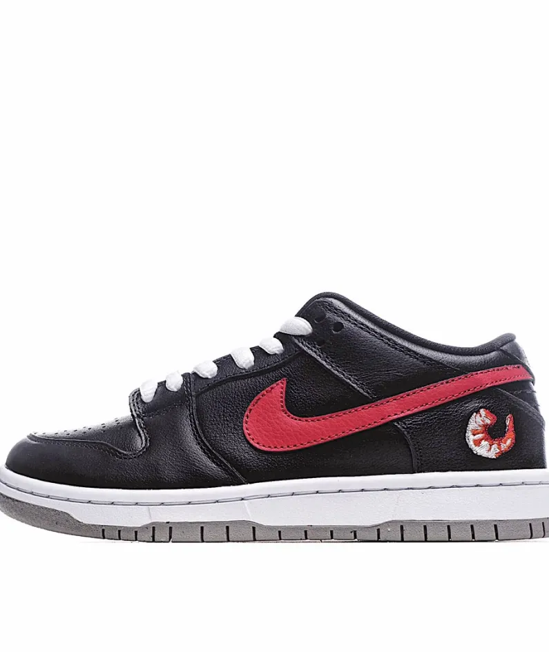 Nike Dunk Low Premium Black and Red Low Top Sneakers