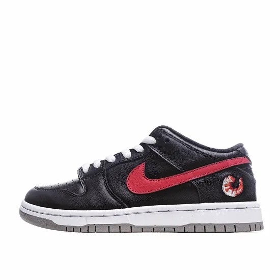 Nike Dunk Low Premium Black and Red Low Top Sneakers