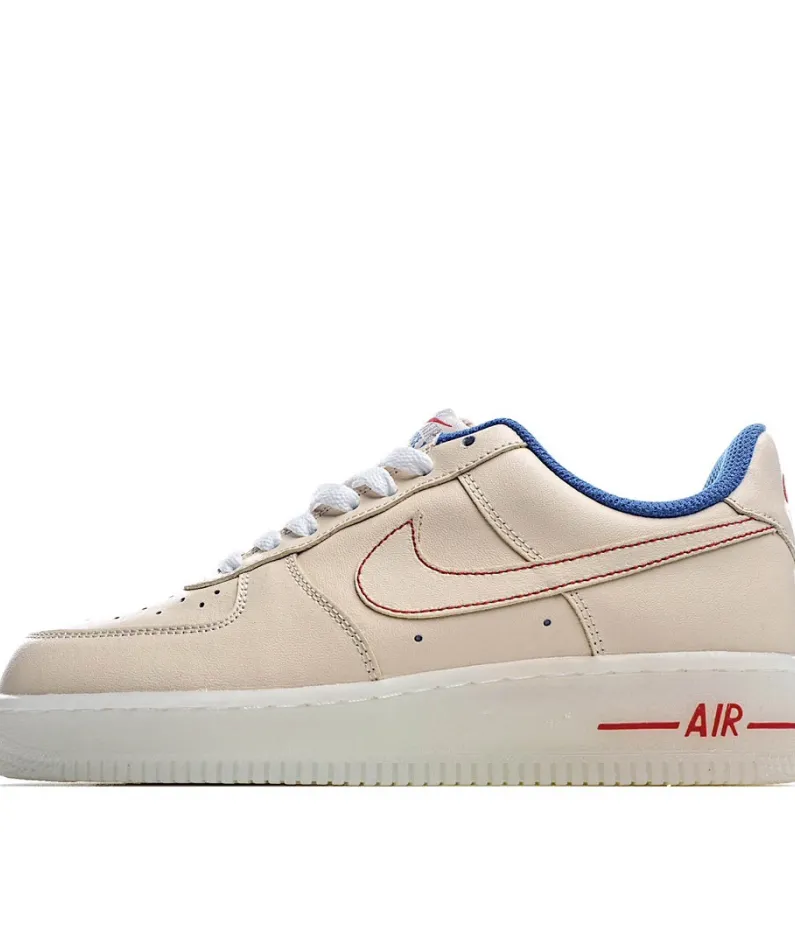Nike Air Force1 Beige Low-Top Sneakers
