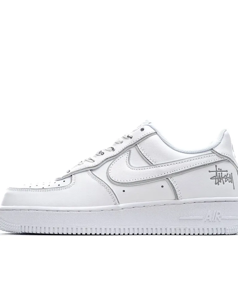 Stussy x Nike Air Force 1 Low Low-Top Sneakers