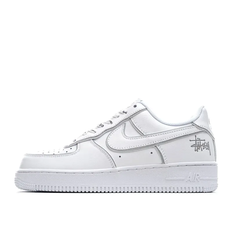 Stussy x Nike Air Force 1 Low Low-Top Sneakers