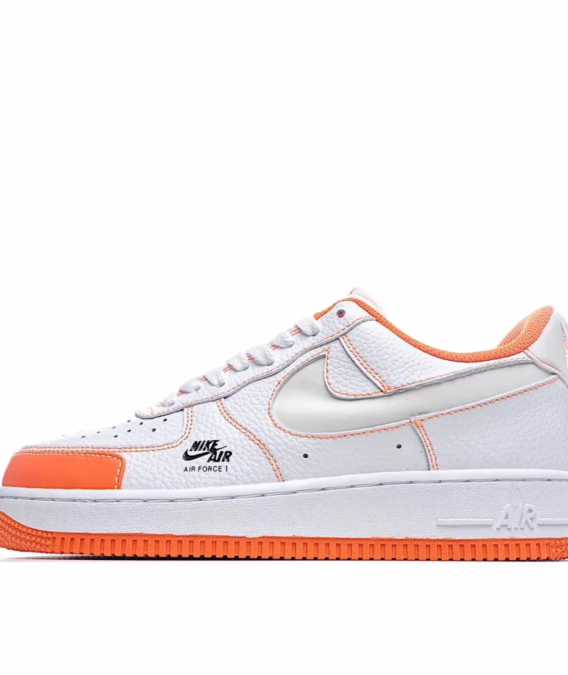 Nike Air Force 1 Low White Orange 3M Reflective