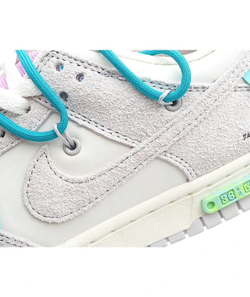 Nike SB Dunk OFF-WHITE Gray Green Purple