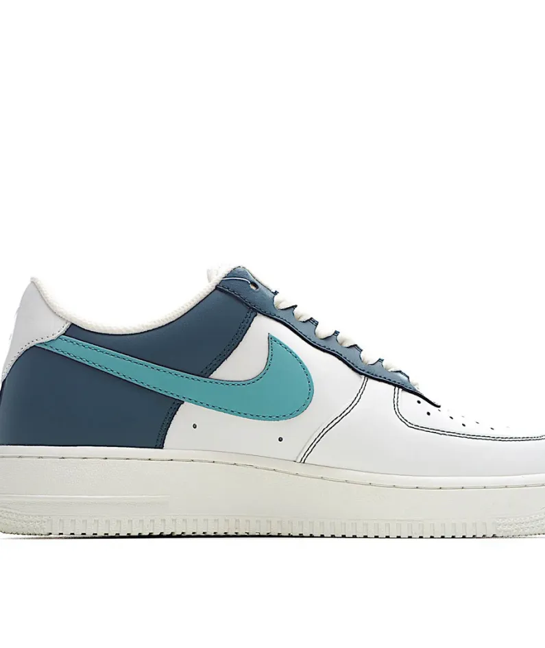 Nike Air Force 1 White and Green Reflective