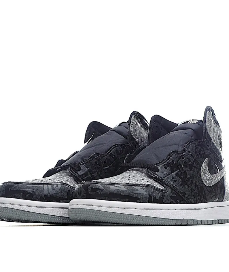 Air Jordan 1 High OG AJ1 High Top Series Black Grey