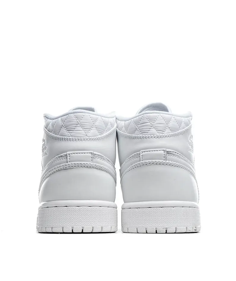 Wmns Air Jordan 1 Mid SE 'White Quilted'