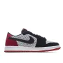 Air Jordan 1 Retro low Flyknit AJ1 Low Black Black And Red