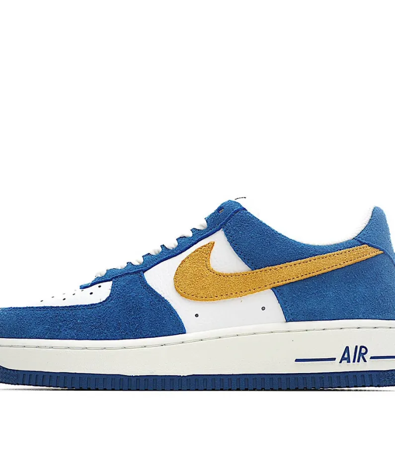 Nike Air Force 1 Blue and Yellow