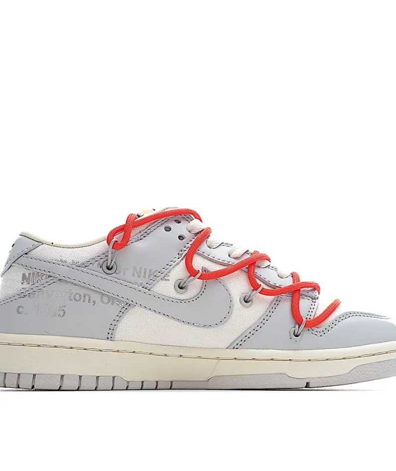 Nike SB Dunk OFF-WHITE Grey Red Blue