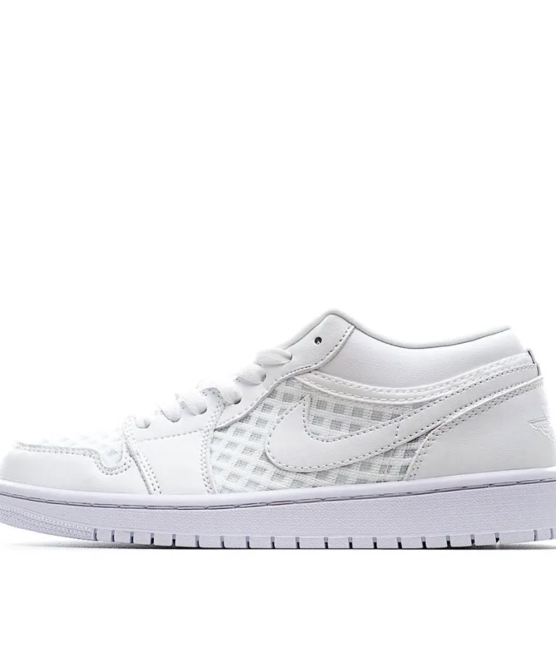Wmns Air Jordan 1 Low Breathe 'Triple White'