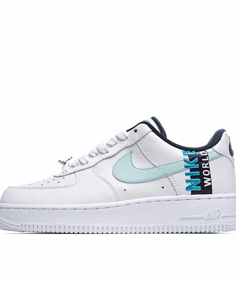 Nike Air Force 1 Low Worldwide Low Top White Green White Blue