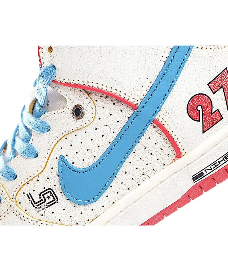 Nike Ishod Wair X Magnus Walker X Nike SB Dunk High Pro Decon QS White Blue Red