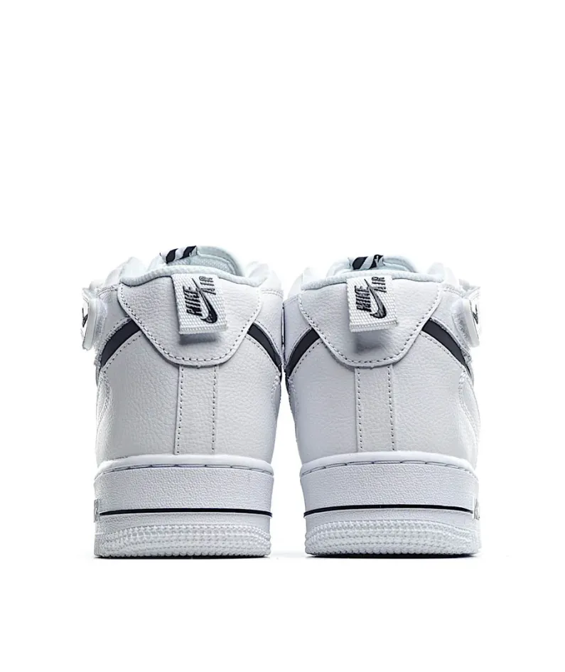 Nike Air Force 1 Lv8 Mid Top White Black 3M Reflective