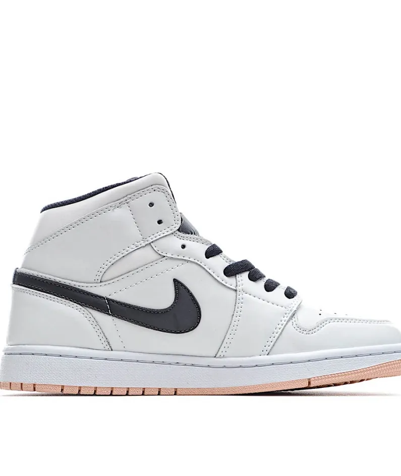Air Jordan 1 Mid GS 'White Arctic Orange'