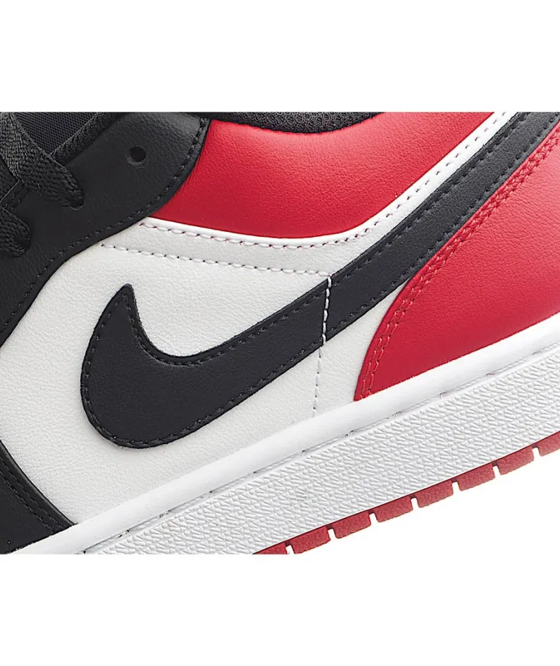  Air Jordan 1 Low GS 'Bred Toe'