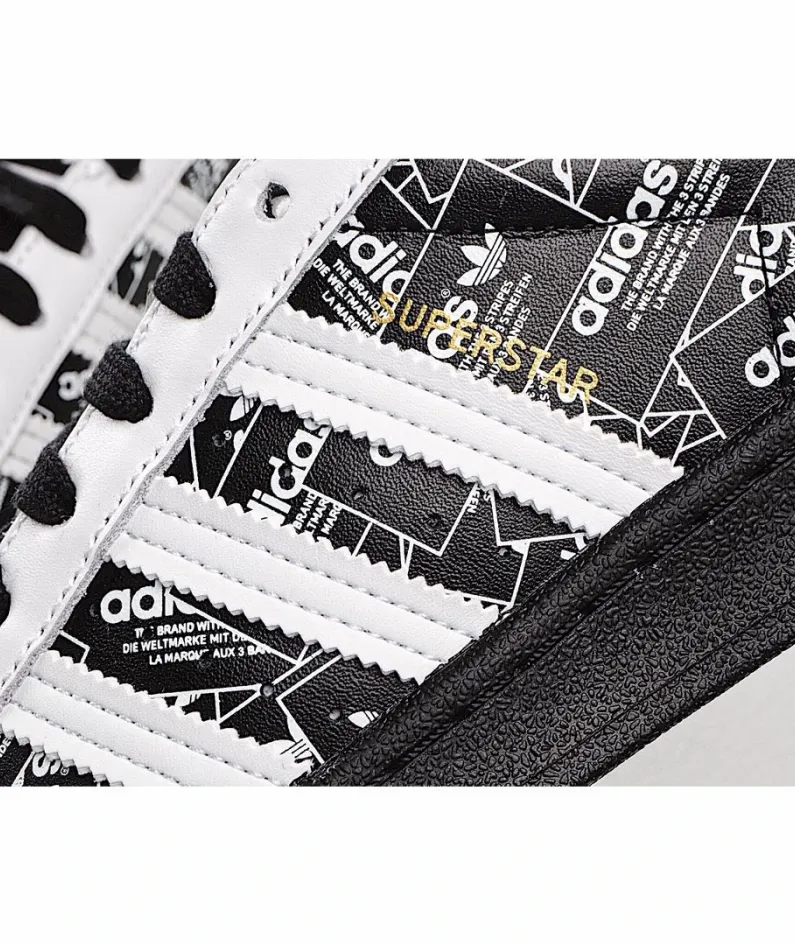 Adidas Superstar 'All Over Print - Black'
