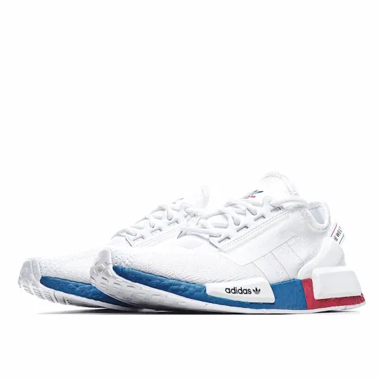 Adidas NMD_R1 V2 'White Lush Red Blue'