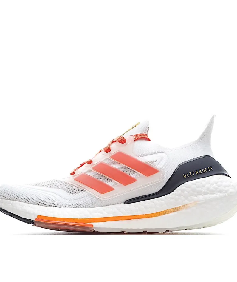 AdidasUltraBoost 21 'White Solar Red'