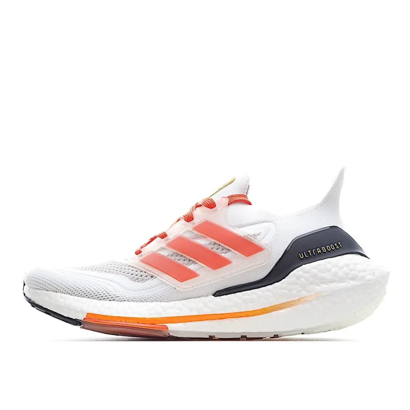 AdidasUltraBoost 21 'White Solar Red'