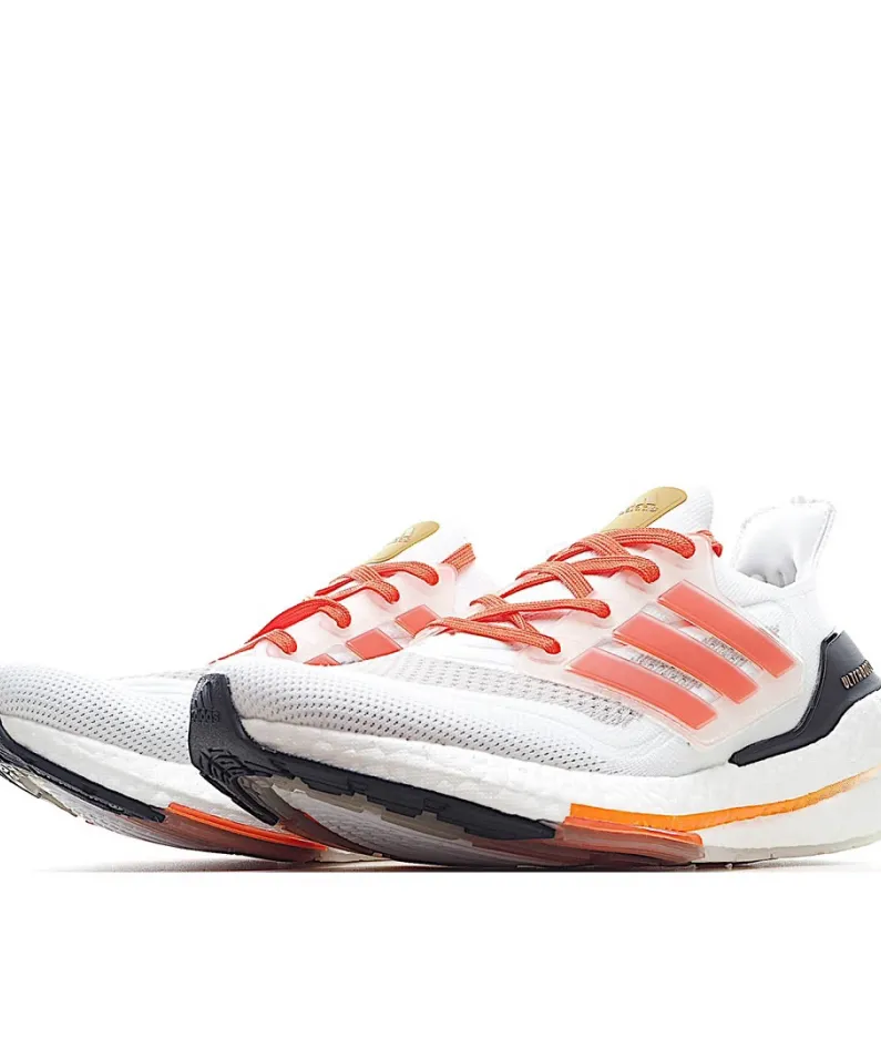 AdidasUltraBoost 21 'White Solar Red'