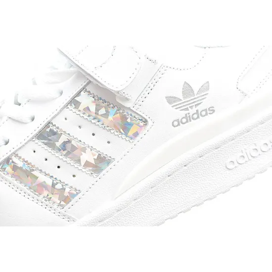 Adidas Originals Forum Low Sneakers White Bright Silver