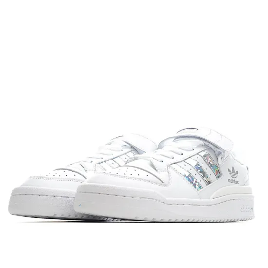 Adidas Originals Forum Low Sneakers White Bright Silver