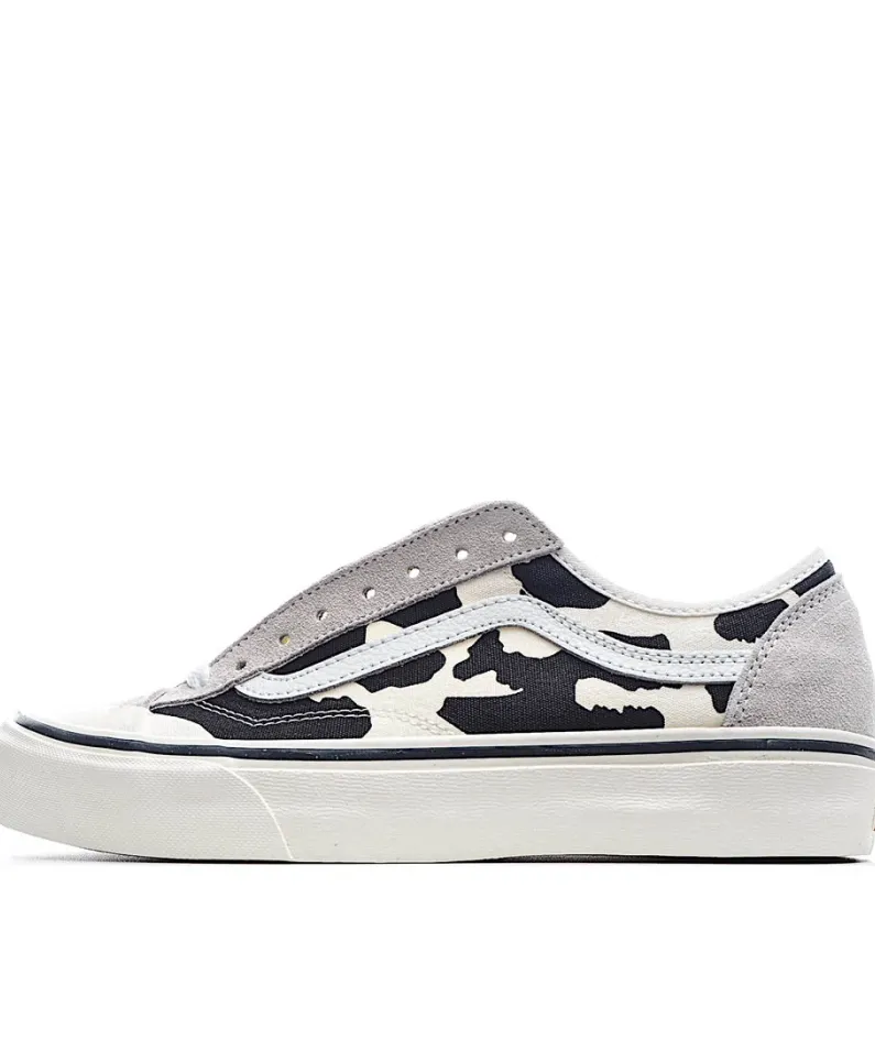 Vans Style 36 Decon SF Black and White Cow Graffiti Skateboard Shoes