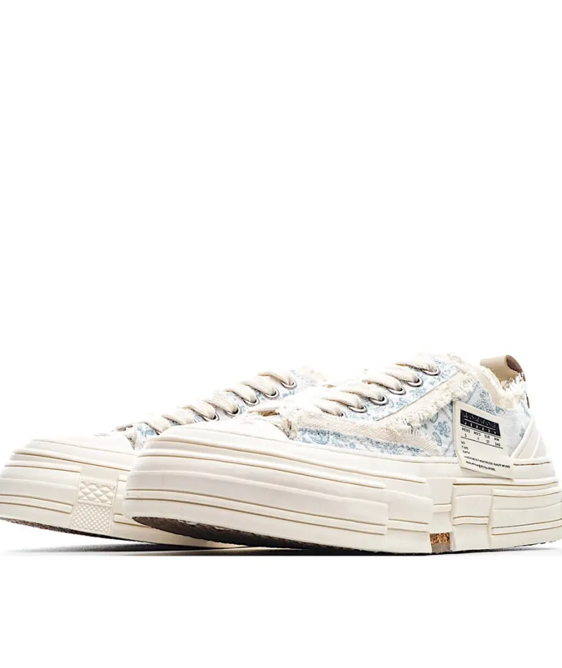 x VESSEL GOP Low canvas vulcanized sneakers