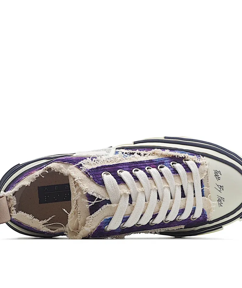 x VESSEL GOP Low canvas vulcanized sneakers